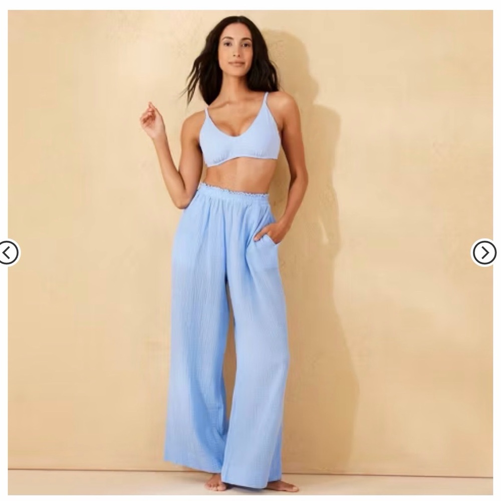 Shade & Shore Light Blue Swim Coverup Pants